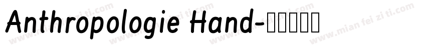Anthropologie Hand字体转换